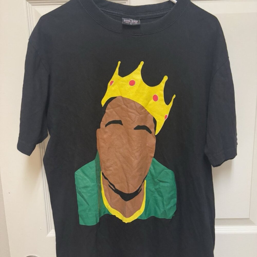 Flying Horse Mens Hip-Hop Biggie Smalls Crown Size L RARE Vintage